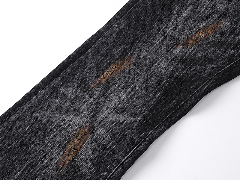 Purple Brand Washed Bootcut Denim Jeans Black PU170