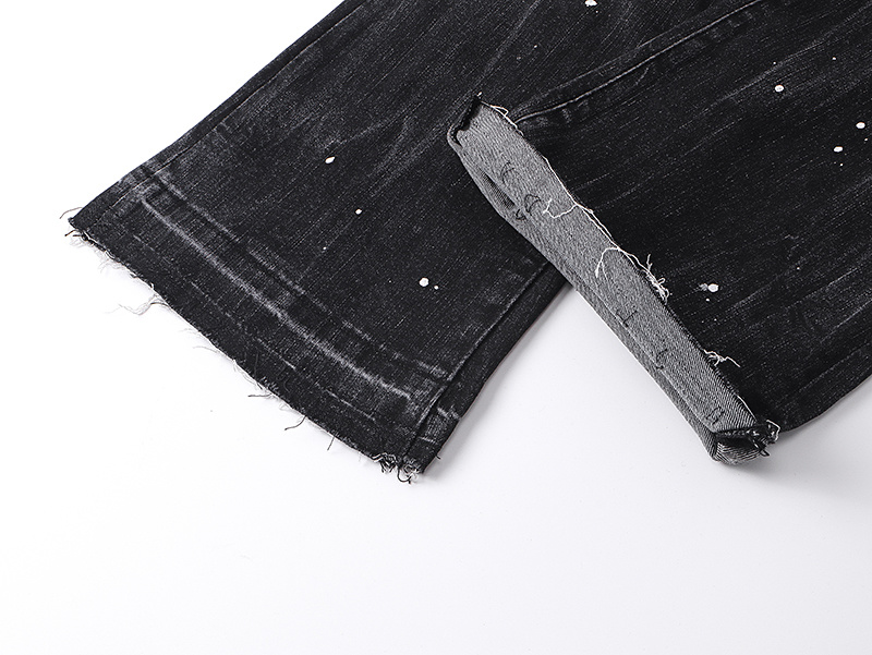 Purple Brand Washed Bootcut Denim Jeans Black PU170