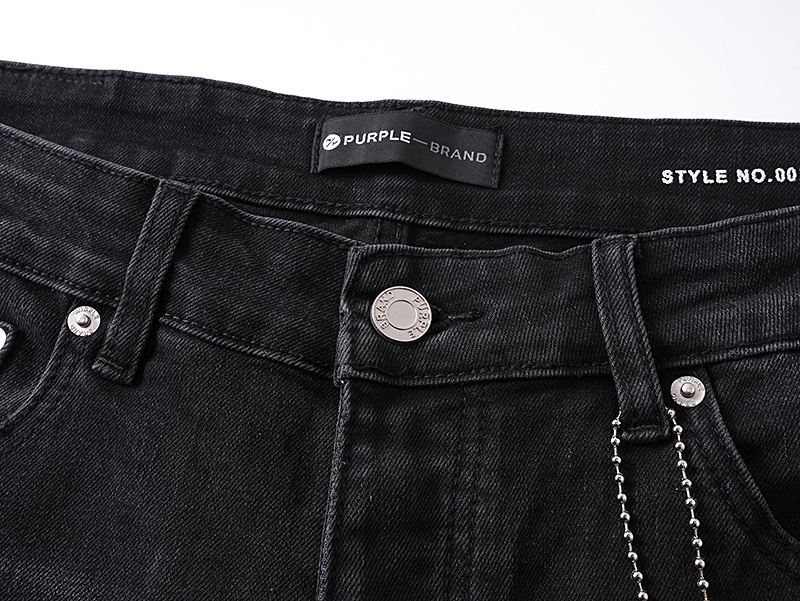 Purple Brand Washed Bootcut Denim Jeans Black PU705