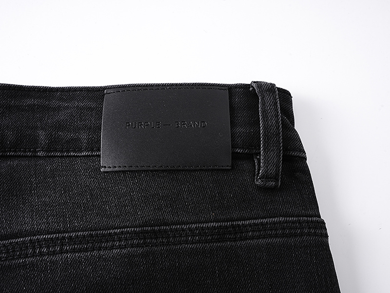 Purple Brand Washed Bootcut Denim Jeans Black PU705
