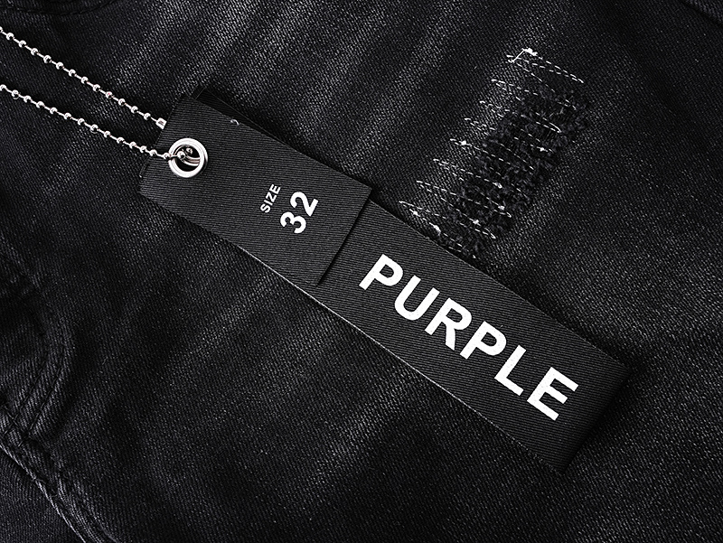 Purple Brand Washed Bootcut Denim Jeans Black PU705