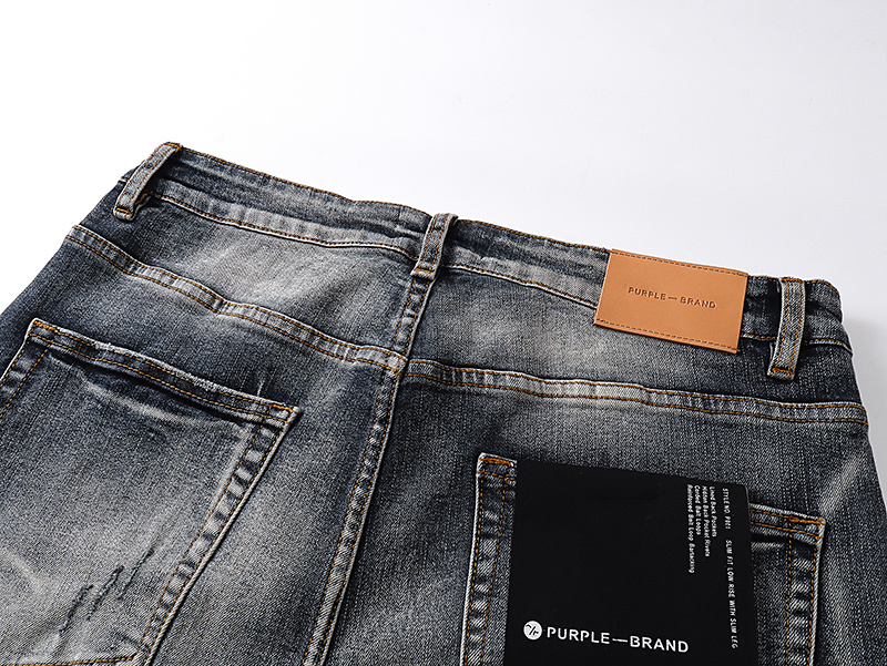 Purple Brand Washed Bootcut Denim Jeans Blue PU149