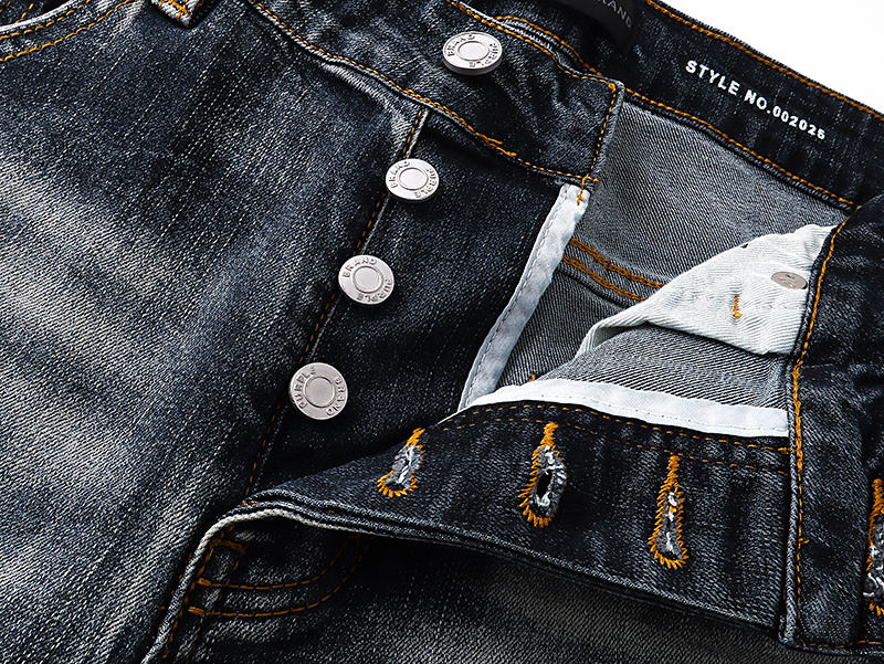 Purple Brand Washed Bootcut Denim Jeans Blue PU149