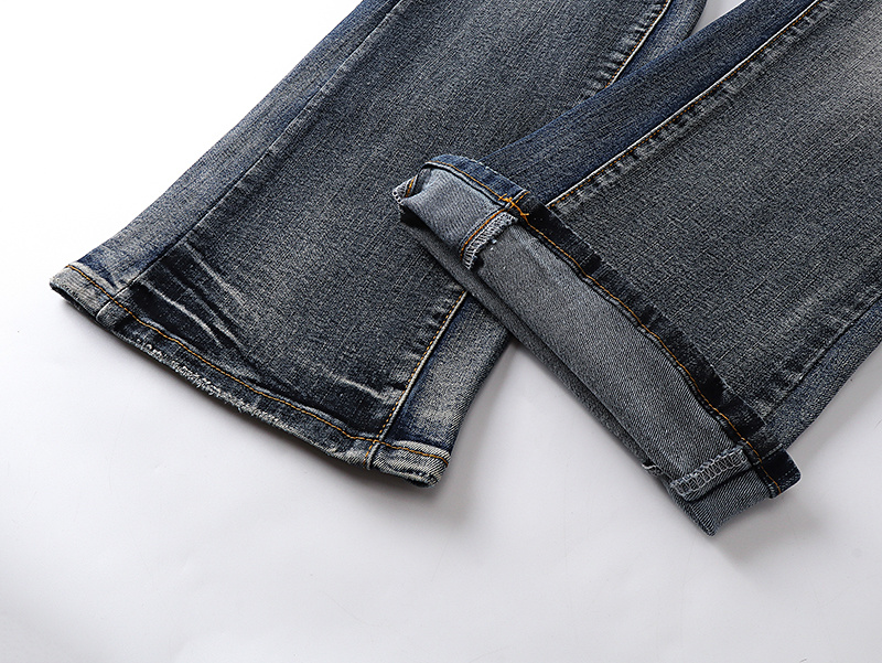Purple Brand Washed Bootcut Denim Jeans Blue PU149