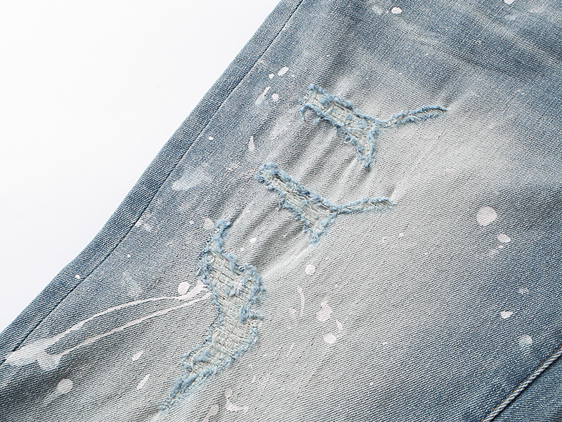 Purple Brand Washed Bootcut Denim Jeans Light Blue PU171