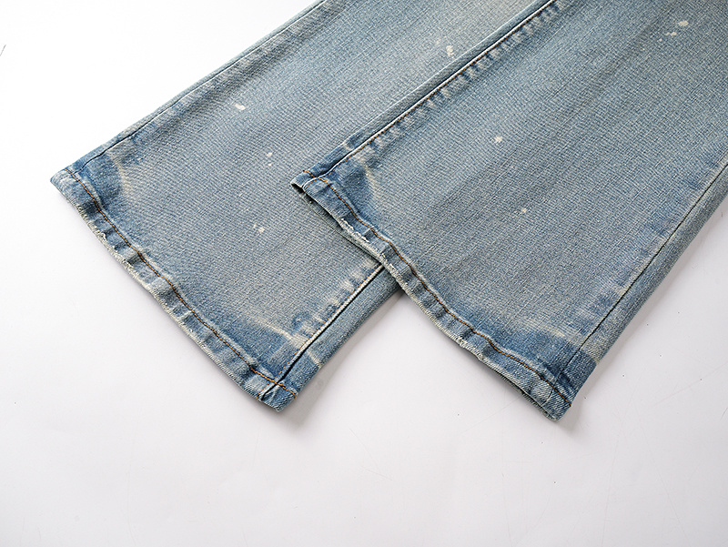Purple Brand Washed Bootcut Denim Jeans Light Blue PU172