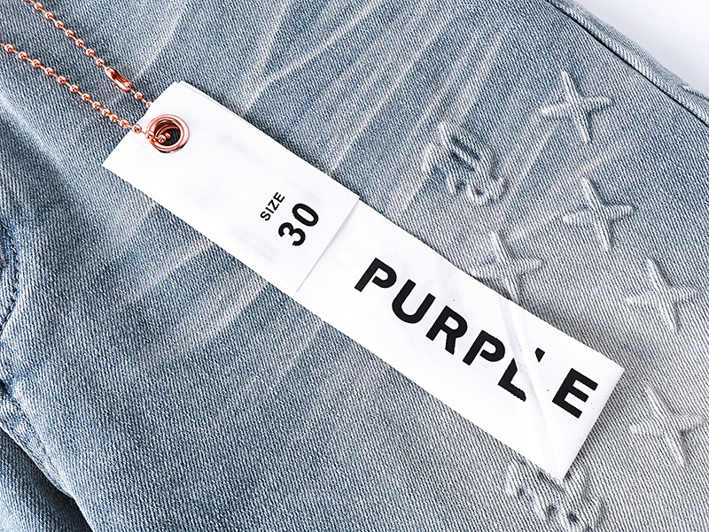 Purple Brand Washed Bootcut Denim Jeans Light Blue PU184