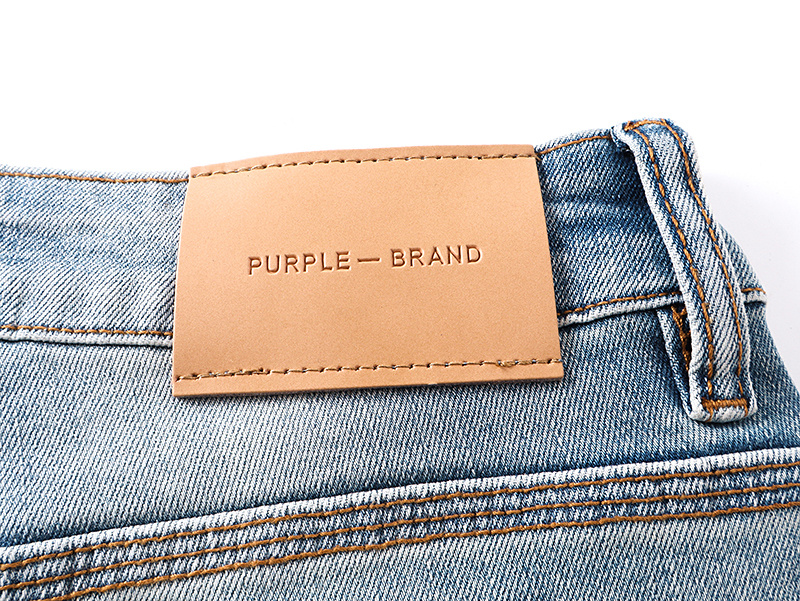 Purple Brand Washed Bootcut Denim Jeans Light Blue PU713
