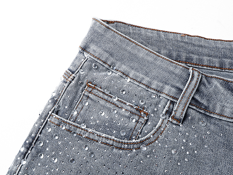 Purple Brand Washed Denim Shorts Light Blue PU533