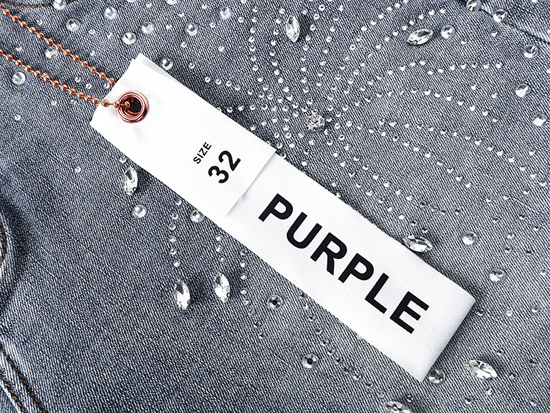 Purple Brand Washed Denim Shorts Light Blue PU533