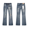 Purple Brand Washed Distressed Bootcut Denim Jeans PU188