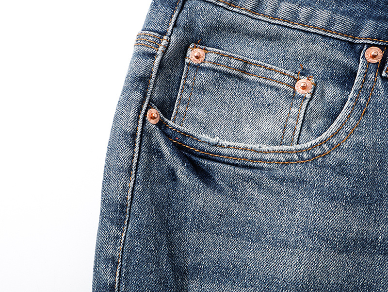 Purple Brand Washed Distressed Bootcut Denim Jeans PU188