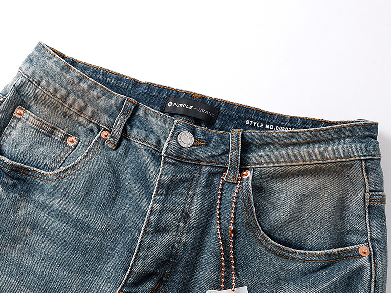 Purple Brand Washed Distressed Bootcut Denim Jeans PU189