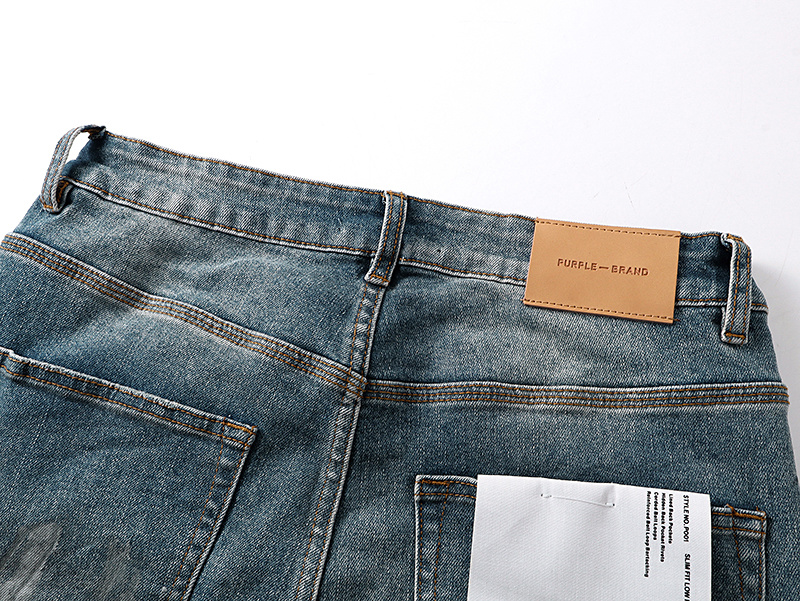 Purple Brand Washed Distressed Bootcut Denim Jeans PU189