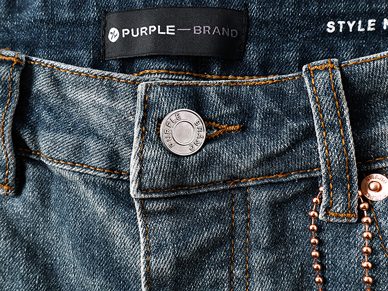 Purple Brand Washed Distressed Bootcut Denim Jeans PU189