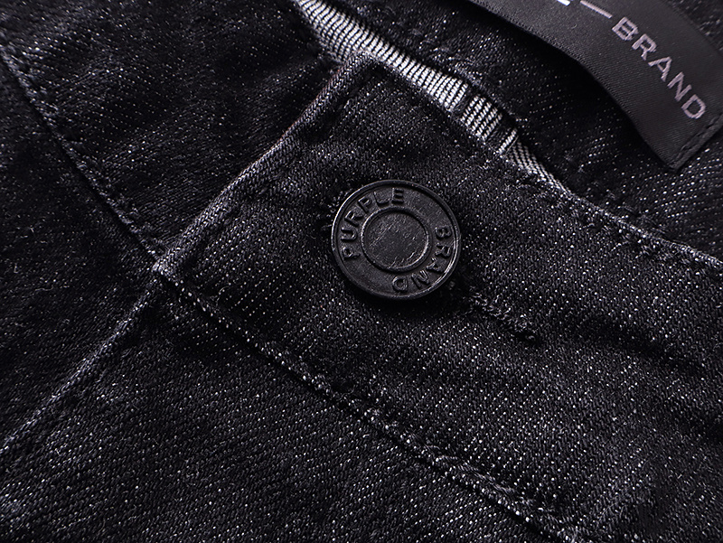 Purple Brand Washed Flared Denim Jeans Black PU192