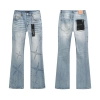 Purple Brand Washed Patterned Straight Denim Jeans Light Blue PU147