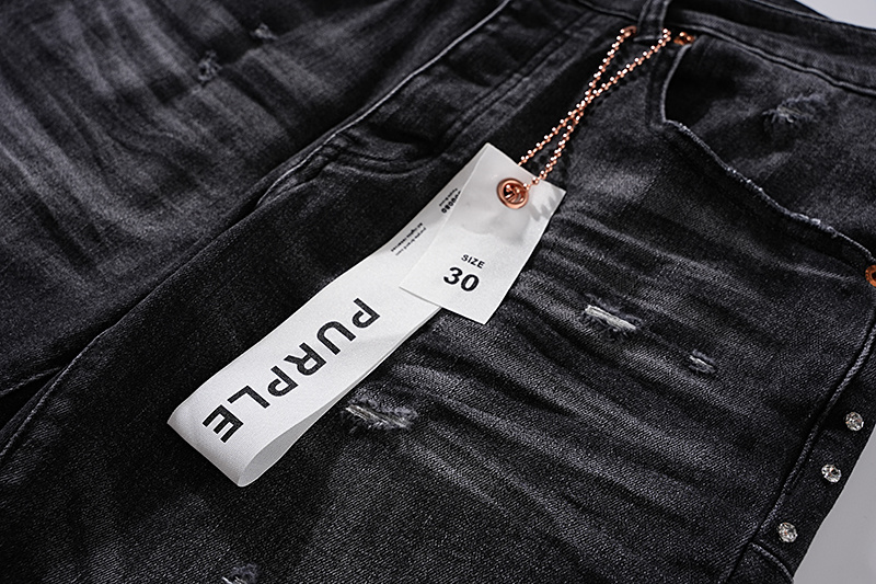 Purple Brand Washed Stacked Denim Jeans Black PU113
