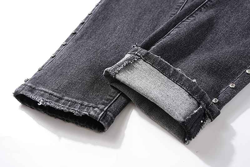 Purple Brand Washed Stacked Denim Jeans Black PU113