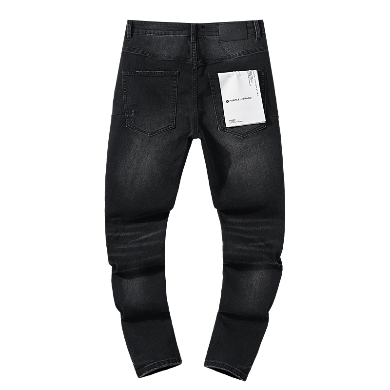 Purple Brand Washed Stacked Denim Jeans Black PU126