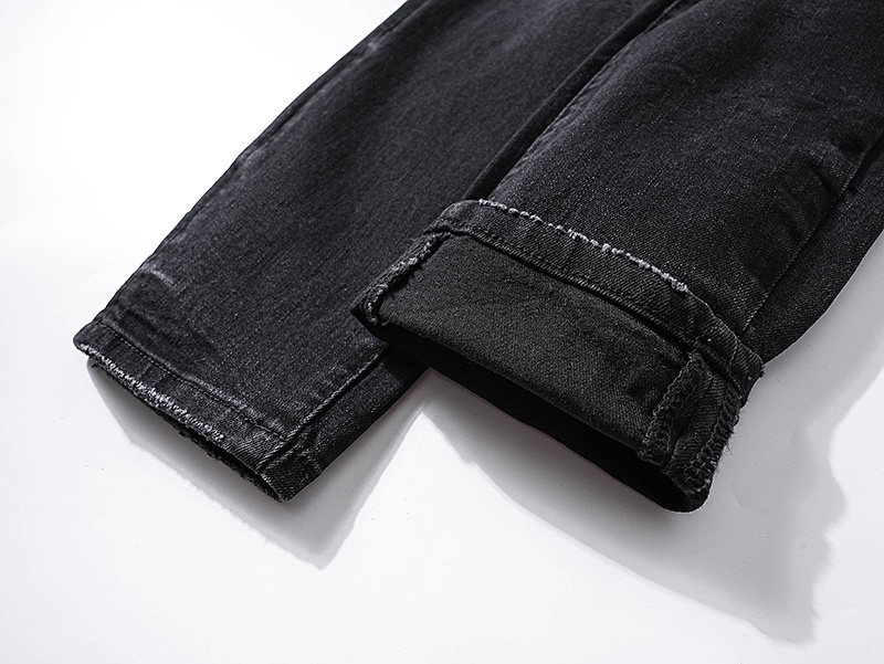 Purple Brand Washed Stacked Denim Jeans Black PU126