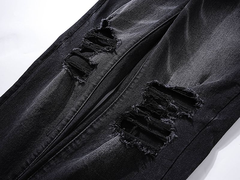 Purple Brand Washed Stacked Denim Jeans Black PU126