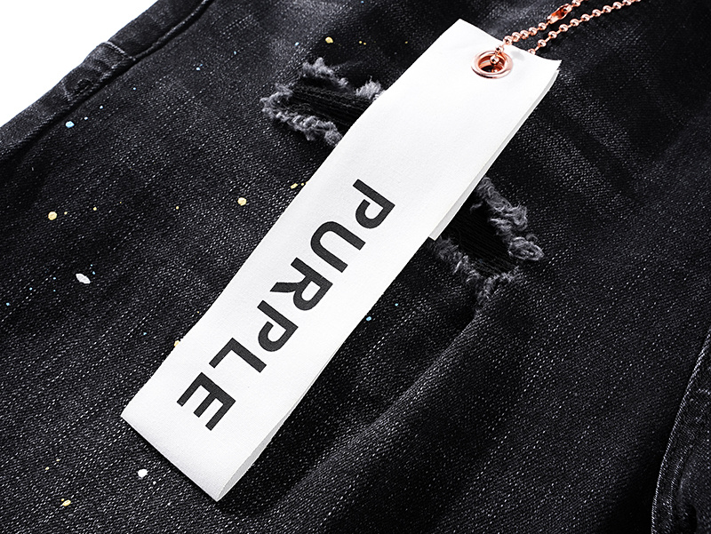 Purple Brand Washed Stacked Denim Jeans Black PU140