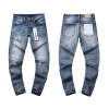 Purple Brand Washed Stacked Denim Jeans Blue PU104