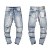 Purple Brand Washed Stacked Denim Jeans Light Blue PU132