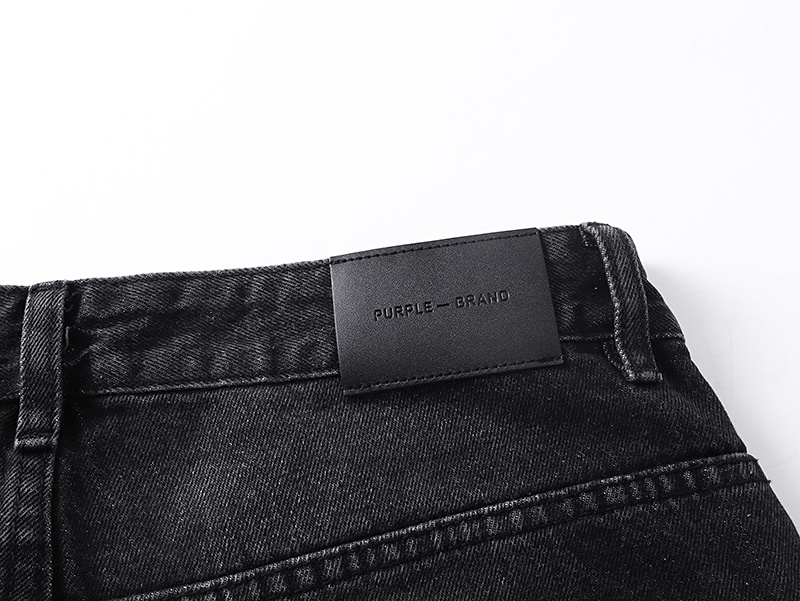 Purple Brand Washed Wide Leg Denim Jeans Black PU829