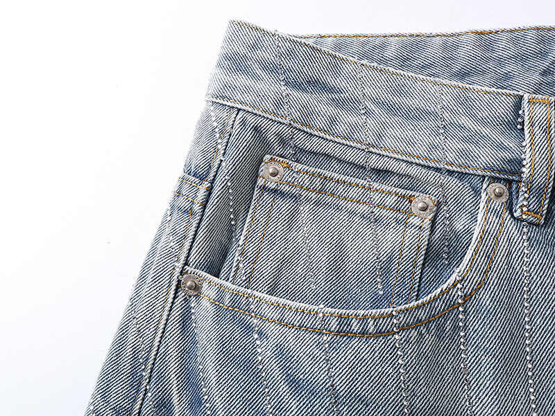 Purple Brand Washed Wide Leg Denim Jeans Light Blue PU830