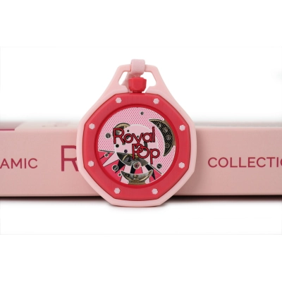 Swatch x Audemars Piguet Mechanical Watch Coral Pink 02