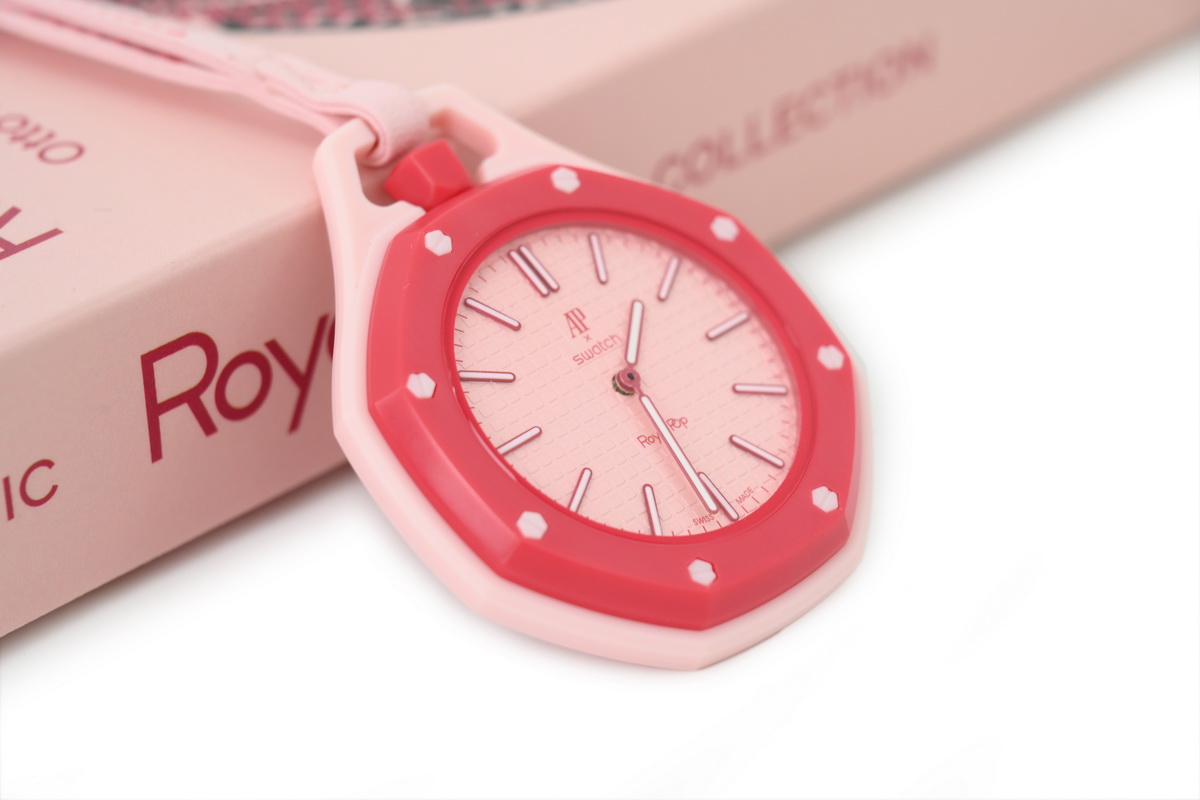 Swatch x Audemars Piguet Mechanical Watch Coral Pink