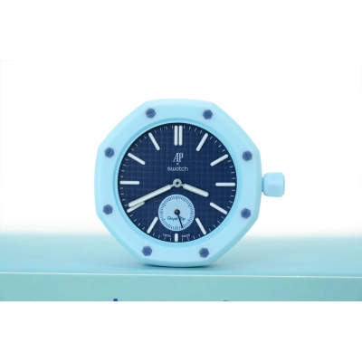 Swatch x Audemars Piguet Mechanical Watch Sky Blue & Navy 01