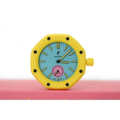 Swatch x Audemars Piguet Mechanical Watch Yellow & Pink 01
