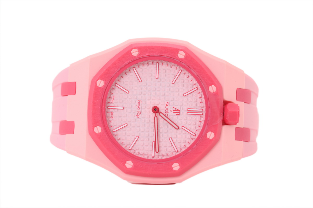 Swatch x Audemars Piguet Quartz Watch Hot Pink