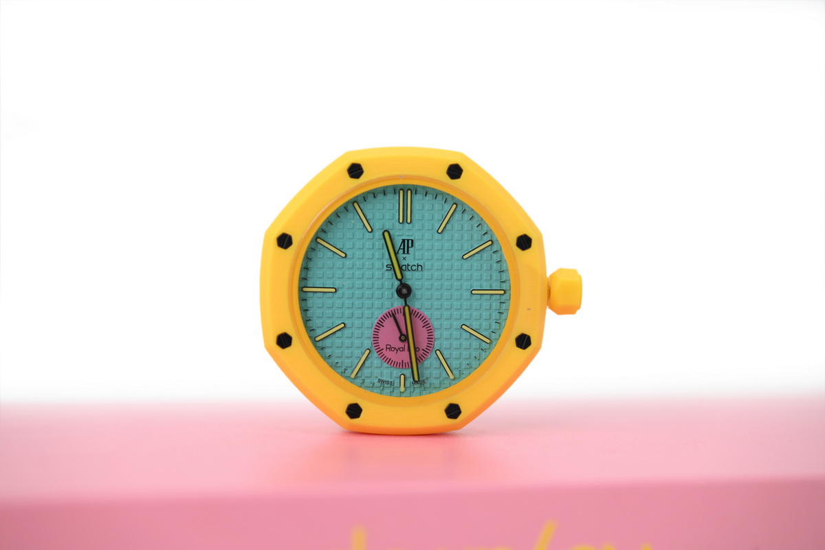 Swatch x Audemars Piguet Quartz Watch Yellow & Pink