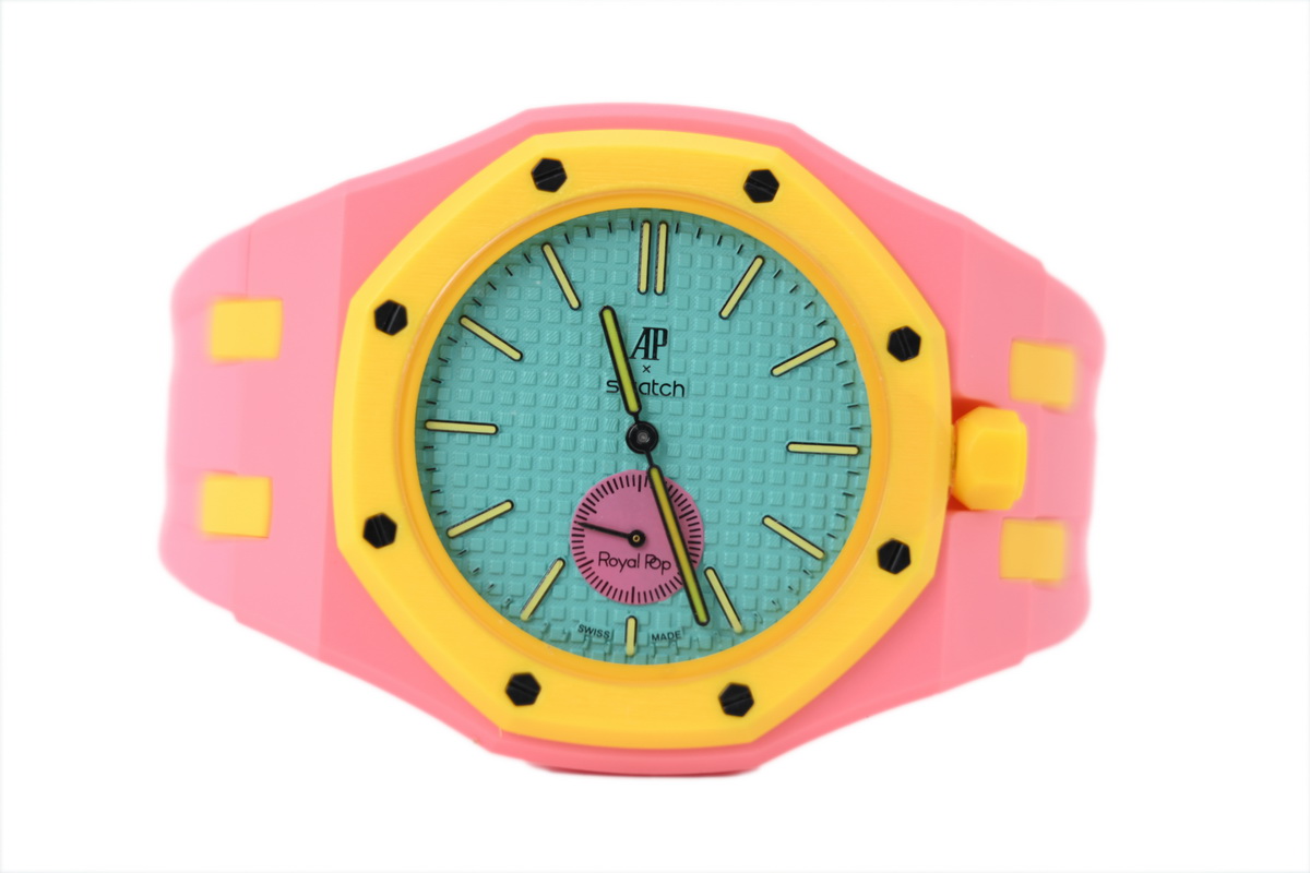 Swatch x Audemars Piguet Quartz Watch Yellow & Pink