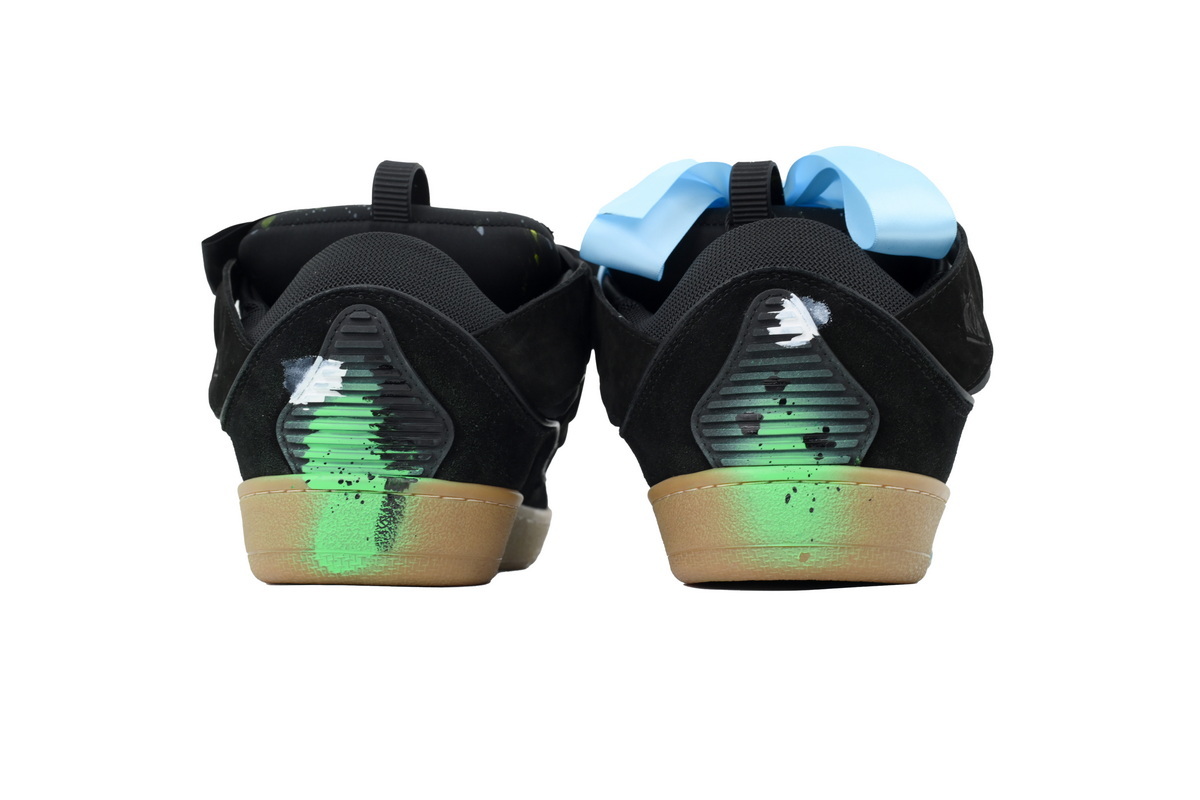 Lanvin Curb Sneakers Black Paint Splatter – Premium Ver.