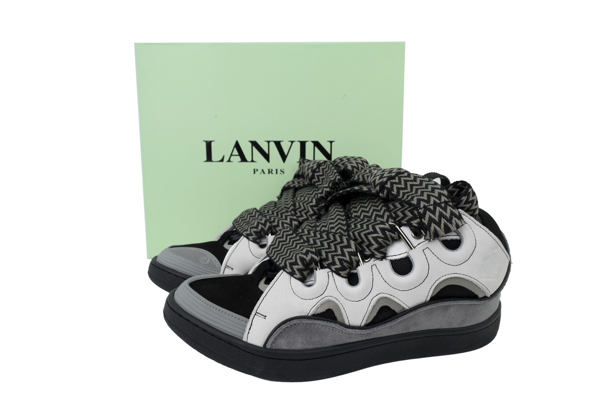 Lanvin Curb Sneakers Black White Gray – Premium Ver.