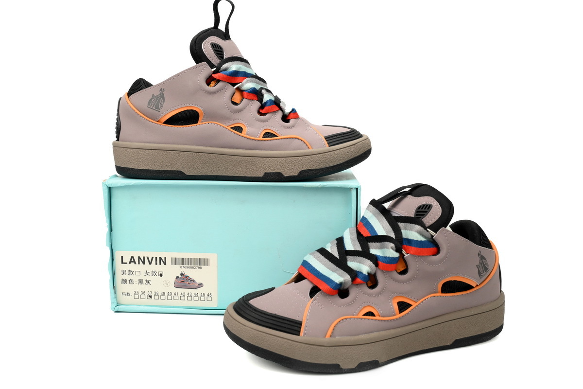 Lanvin Curb Sneakers Lady Graphic Brown – Standard Ver.