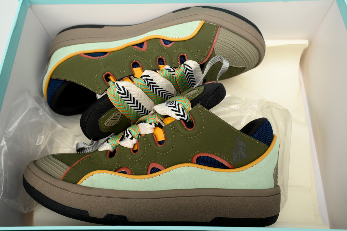 Lanvin Curb Sneakers Lady Graphic Brown Green – Standard Ver.