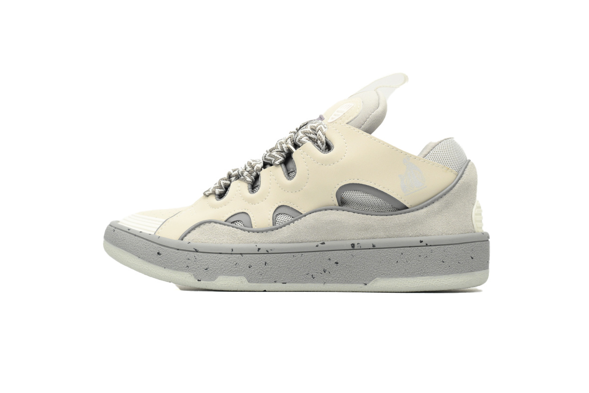 Lanvin Curb Sneakers Lady Graphic Cream White Gray – Standard Ver.