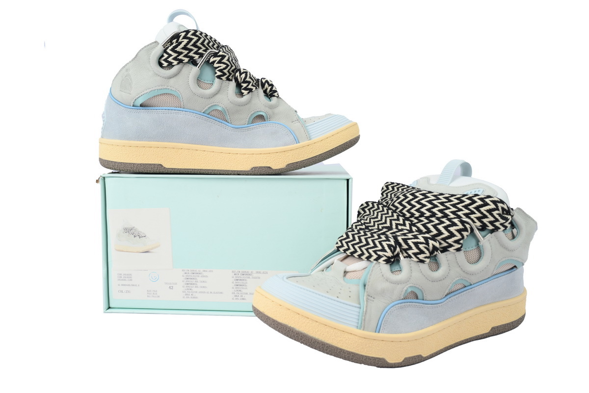 Lanvin Curb Sneakers Solid Blue – Premium Ver.