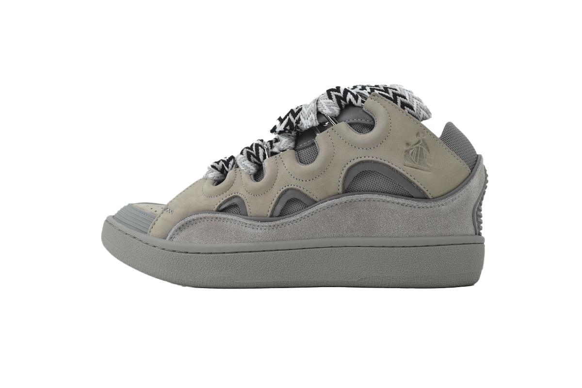 Lanvin Curb Sneakers Solid Gray – Premium Ver.
