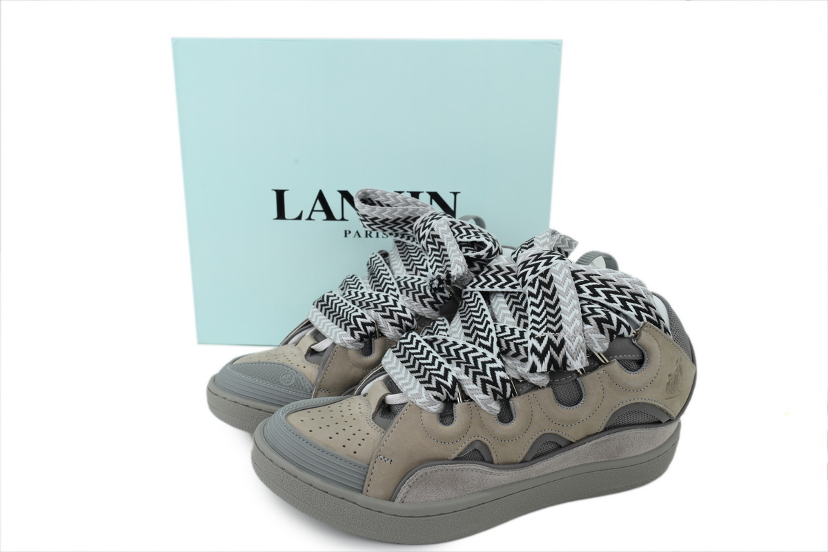 Lanvin Curb Sneakers Solid Gray – Premium Ver.