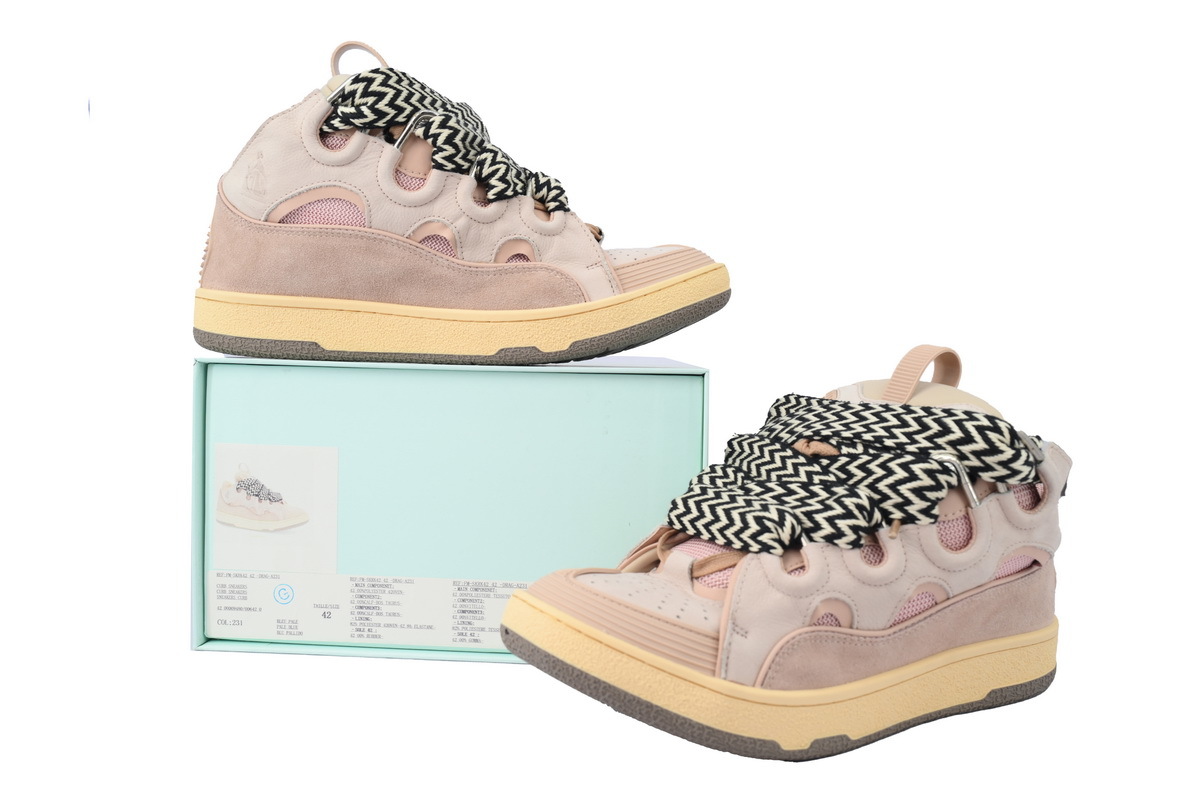 Lanvin Curb Sneakers Solid Pink – Premium Ver.