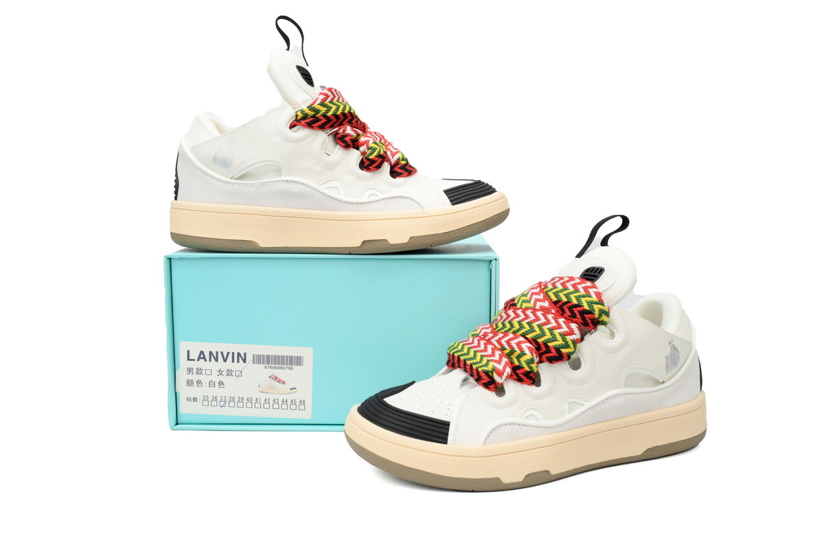 Lanvin Curb Sneakers White Black – Standard Ver.