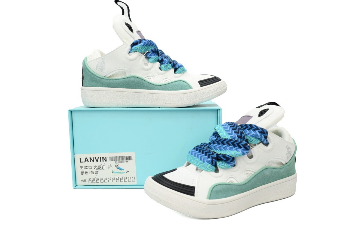Lanvin Curb Sneakers White Blue – Standard Ver.