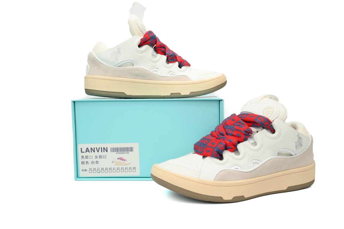 Lanvin Curb Sneakers White Gray – Standard Ver.